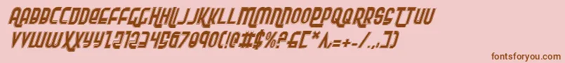 Rokikierpi Font – Brown Fonts on Pink Background