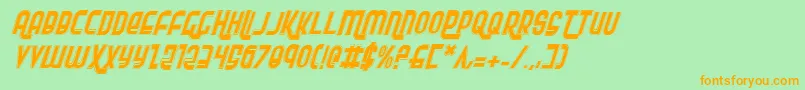 Rokikierpi Font – Orange Fonts on Green Background