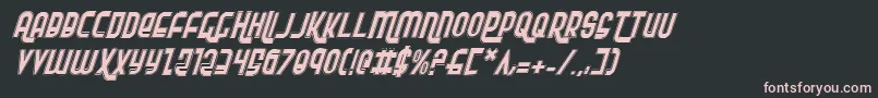 Rokikierpi Font – Pink Fonts on Black Background