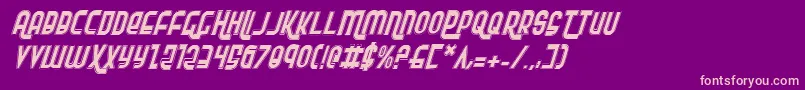Rokikierpi Font – Pink Fonts on Purple Background