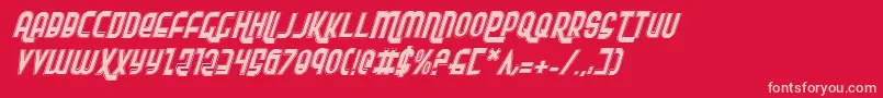 Rokikierpi Font – Pink Fonts on Red Background