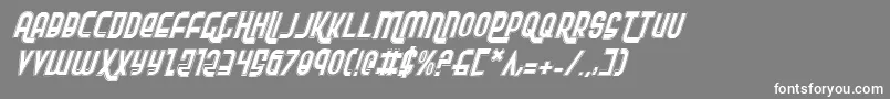 Rokikierpi Font – White Fonts on Gray Background
