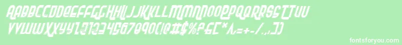 Rokikierpi Font – White Fonts on Green Background
