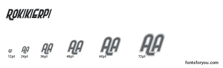 Rokikierpi Font Sizes