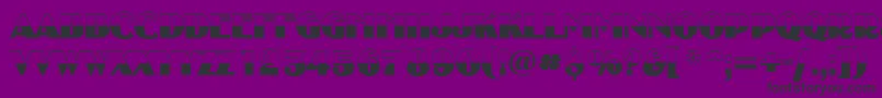 AUncleytitulbwBold-Schriftart – Schwarze Schriften auf violettem Hintergrund