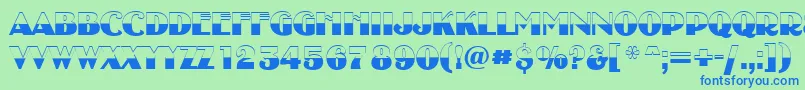 AUncleytitulbwBold Font – Blue Fonts on Green Background