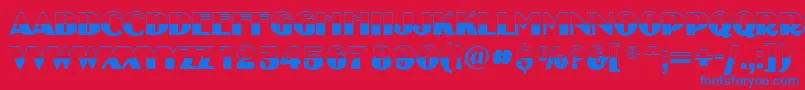 AUncleytitulbwBold Font – Blue Fonts on Red Background