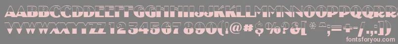 AUncleytitulbwBold Font – Pink Fonts on Gray Background