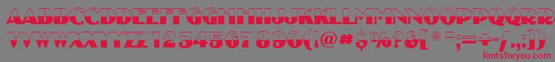 AUncleytitulbwBold Font – Red Fonts on Gray Background