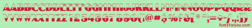 AUncleytitulbwBold Font – Red Fonts on Green Background