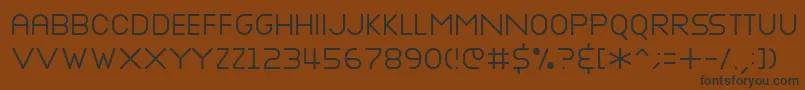 Nottke Font – Black Fonts on Brown Background