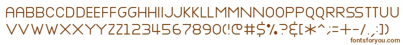 Nottke Font – Brown Fonts on White Background
