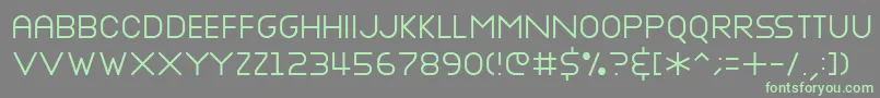 More about Nottke Font Nottke Font – Green Fonts on Gray Background