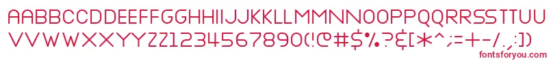 Nottke Font – Red Fonts on White Background