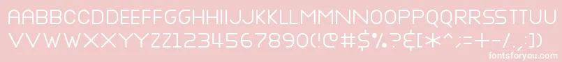 Nottke Font – White Fonts on Pink Background