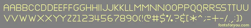 Nottke Font – Yellow Fonts on Gray Background