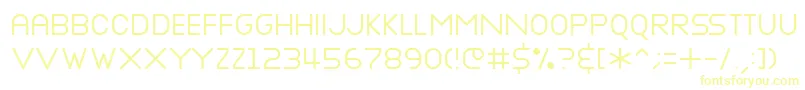 Nottke Font – Yellow Fonts on White Background