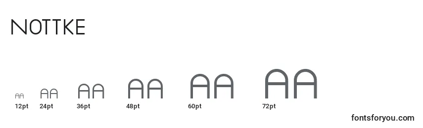 Nottke Font Sizes