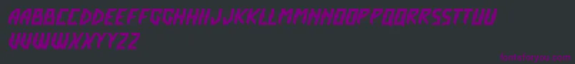 Шрифт CrashScene – фиолетовые шрифты на чёрном фоне