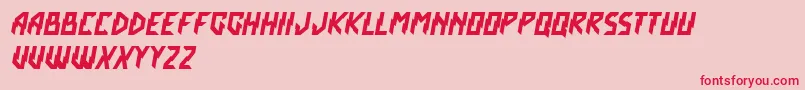 CrashScene Font – Red Fonts on Pink Background