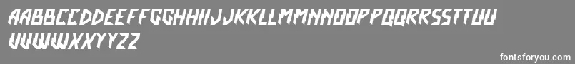 CrashScene Font – White Fonts on Gray Background