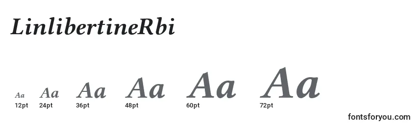 LinlibertineRbi Font Sizes