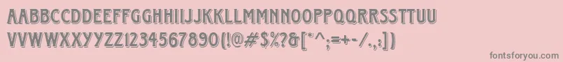 HoustonRegular Font – Gray Fonts on Pink Background