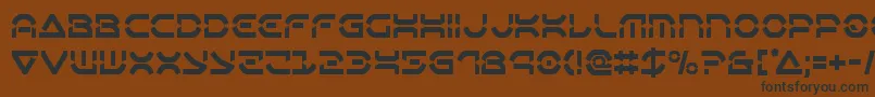 Oberondeuxcond Font – Black Fonts on Brown Background