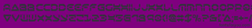 Oberondeuxcond-fontti – mustat fontit violetilla taustalla