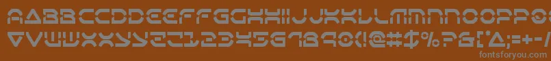 fuente Oberondeuxcond – Fuentes Grises Sobre Fondo Marrón