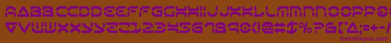 Police Oberondeuxcond – polices violettes sur fond brun