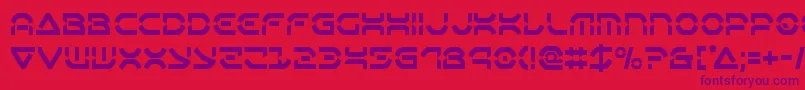 Oberondeuxcond Font – Purple Fonts on Red Background