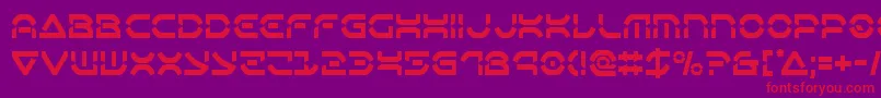 Oberondeuxcond Font – Red Fonts on Purple Background