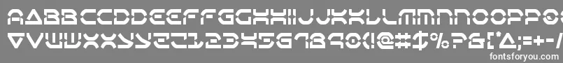 Oberondeuxcond Font – White Fonts on Gray Background