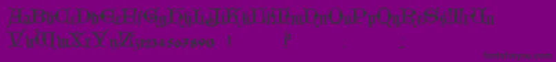 HollandischClosedフォントについての詳細 フォントHollandischClosed – 紫の背景に黒い文字