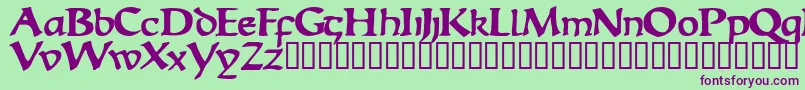 EscudedisplaysskBold Font – Purple Fonts on Green Background