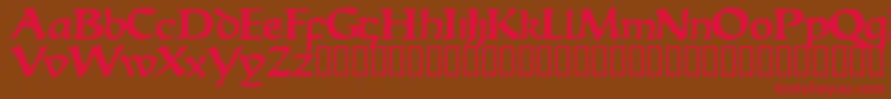 EscudedisplaysskBold Font – Red Fonts on Brown Background