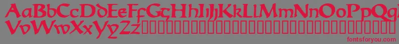 EscudedisplaysskBold Font – Red Fonts on Gray Background