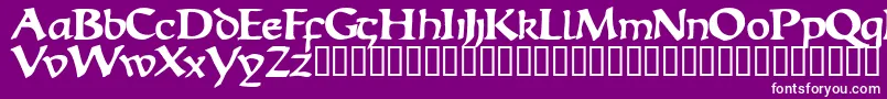 EscudedisplaysskBold Font – White Fonts on Purple Background