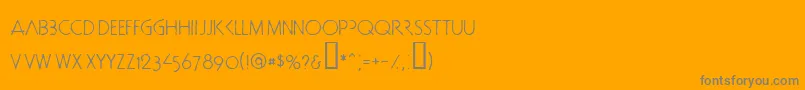 Doctb Font – Gray Fonts on Orange Background