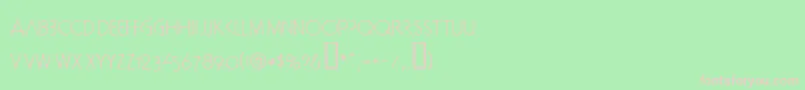 Doctb Font – Pink Fonts on Green Background