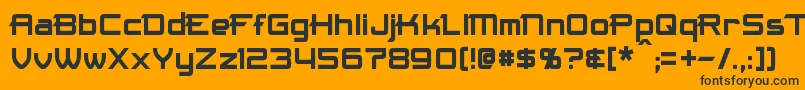 Maximize Font – Black Fonts on Orange Background