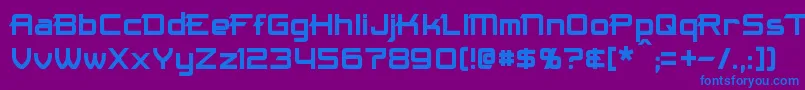 Maximize Font – Blue Fonts on Purple Background