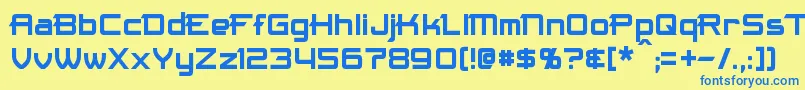 Maximize Font – Blue Fonts on Yellow Background