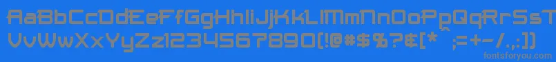 フォントMaximize – 青い背景に灰色の文字