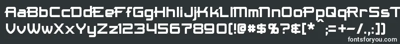 フォントMaximize – 黒い背景に白い文字