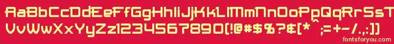 Maximize Font – Yellow Fonts on Red Background