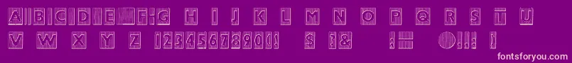 BadbaltimoreBeveled Font – Pink Fonts on Purple Background