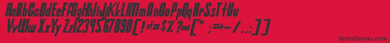 Mr.Goodbaur Font – Black Fonts on Red Background