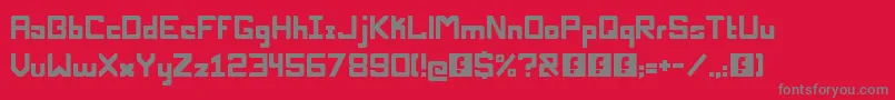 Nucleomd Font – Gray Fonts on Red Background